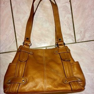 BOGO FREE TIGNANELLO all leather tan Hobo bag